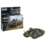 KIT PARA MONTAR REVELL MODEL SET RAKETENJAGDPANZER JAGUAR 1 1/35 197 PEÇAS COMPLETO COM TINTAS COLA E PINCEL REV 63353